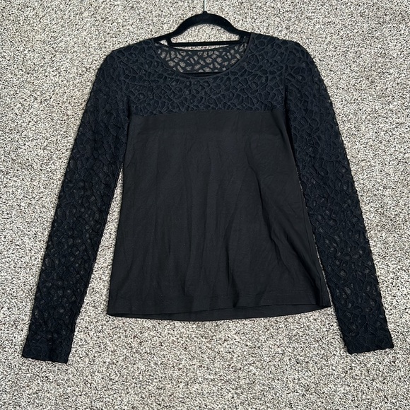 A-k-R-I-S-bergdorf Goodman mulberry slik black top size small gothic whi… - Picture 7 of 9